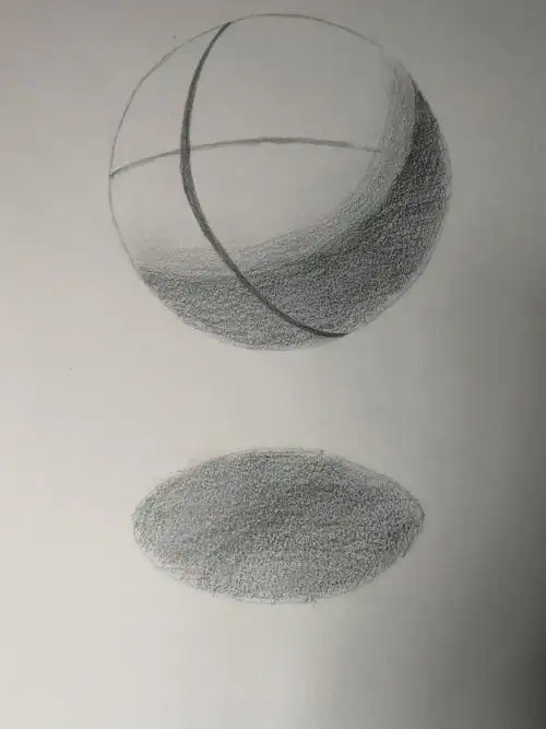 篮球素描步骤图