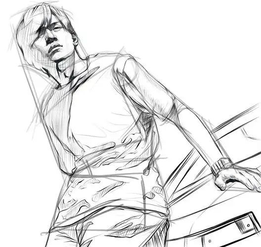 周杰伦,procreate板绘步骤图