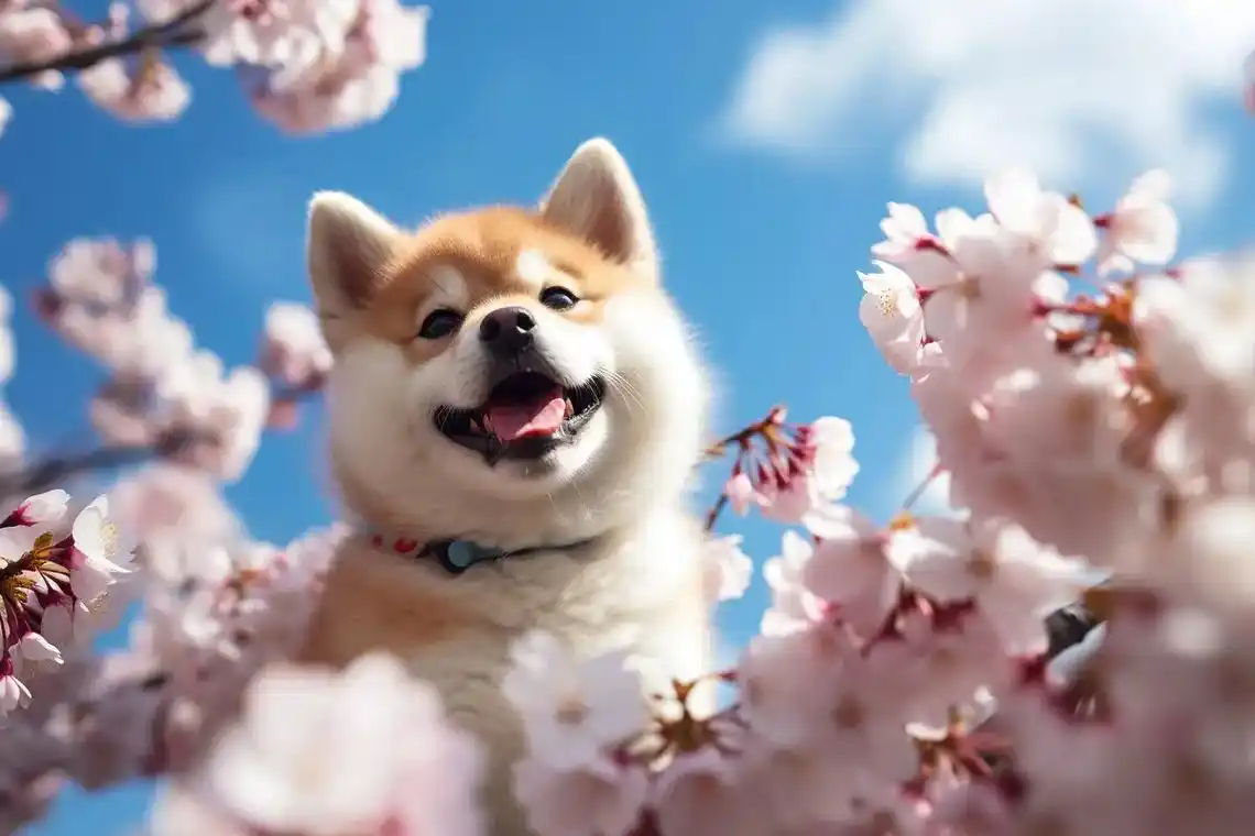 一组超级治愈的秋田犬壁纸图～ 一组超级治愈的秋田犬壁纸图～  - 抖