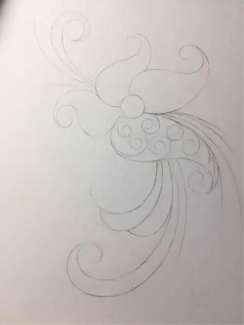 彩铅初学者练习线条,这6支凤尾花就够了,和风凤尾花绘画教程