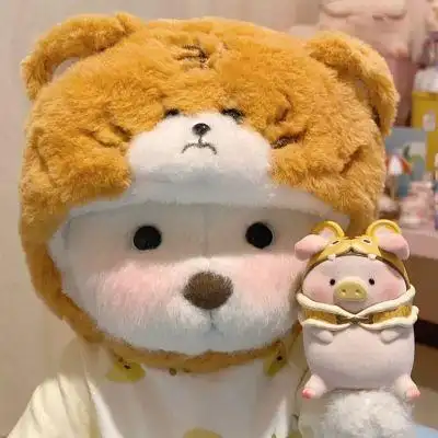 网红小熊头像图片情侣