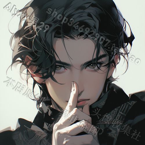 原创头像个性原画男孩卡通漫画暗黑高清头像 自动发货 头像收集社