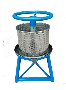 家用铁质手动榨油机小型猪油渣压油机脂渣压饼蜂蜜压榨机榨汁机