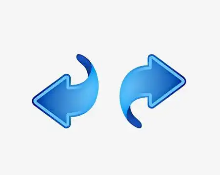 科技蓝 箭头 左右 转折