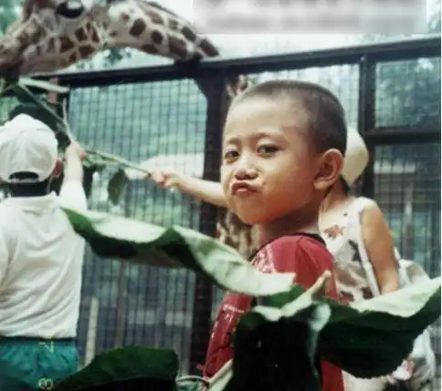 张一山童年照曝光,扛枪,嘟嘴,卖萌,有多调皮跃然"照片上"