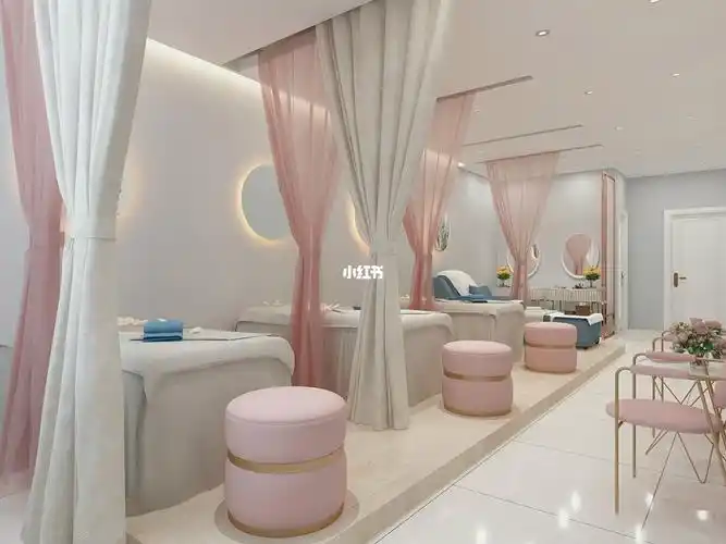 网红美容院装修设计|||网红美容院设计丨美甲店装修设计美容美体会所