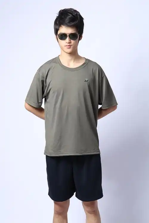 07体能服迷彩服短袖体能训练服夏季圆领速干军迷户外作
