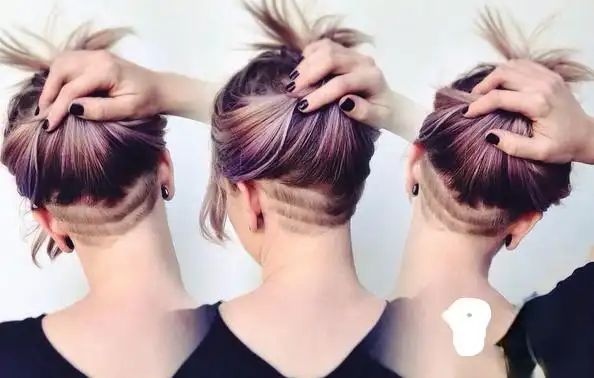 【图】女生后脑剃一半雕刻 帅气undercut剃一半发型_时尚发型_发藏网