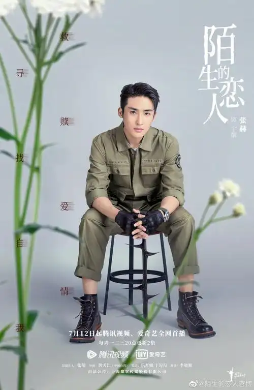 宋茜欧豪《陌生的恋人》发布鲜花海报,不同花语对应不同人设