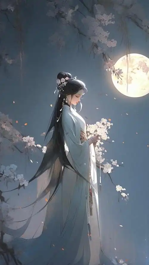 古风美女壁纸,锦衣雪华玉颜色,回眸一笑天下倾.