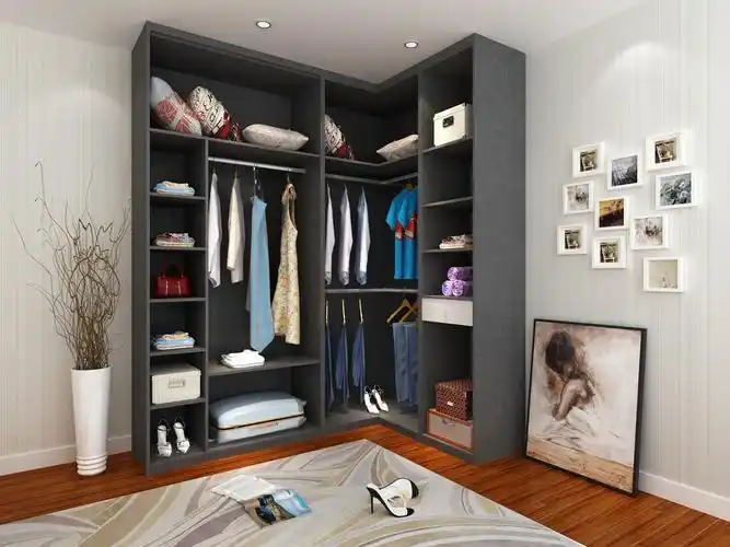 次卧开放式转角衣柜效果图 家具剁手先看这里