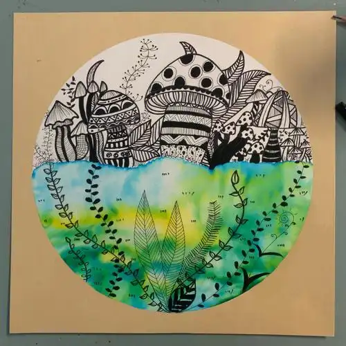 马克笔晕染绘画