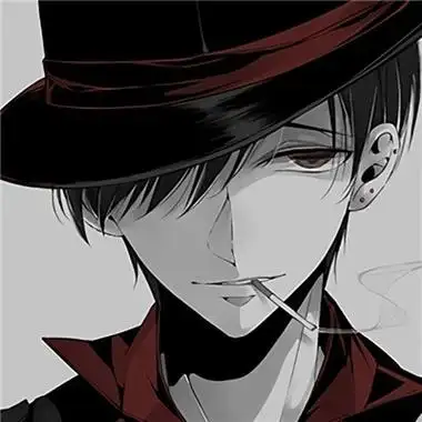 暗黑系头像男帅气