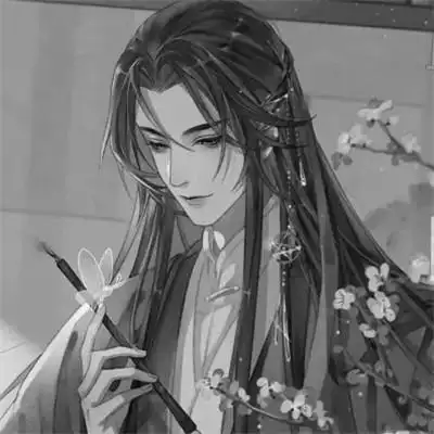 古风头像男生高冷动漫黑白霸气图片