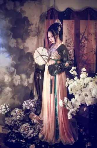 黑如意改良汉服女襦裙古装中国风古装服装仙女清新淡雅公主古装女