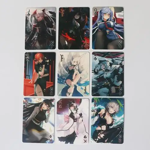 扑克牌二次元碧蓝航线同人卡牌舰娘动漫周边主题卡通卡牌