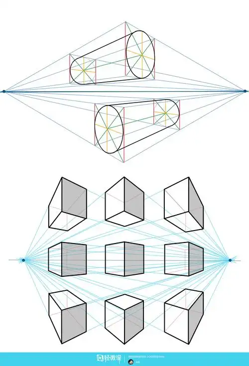 动漫插画基础——两点透视练习