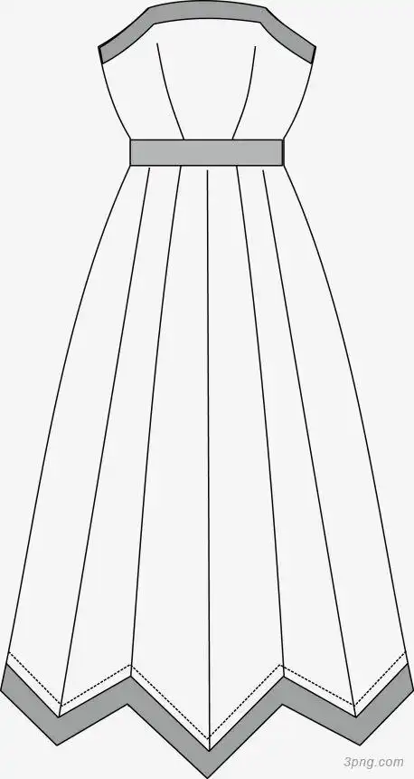 衣服服饰服装百褶设计图手绘百褶裙女孩本站所有作品均是用户上传分享