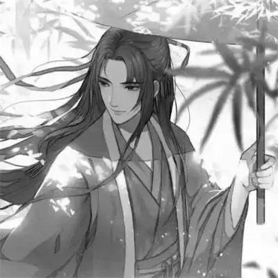 漫画古风男生头像黑白高清图片_男生动漫头像_头像屋