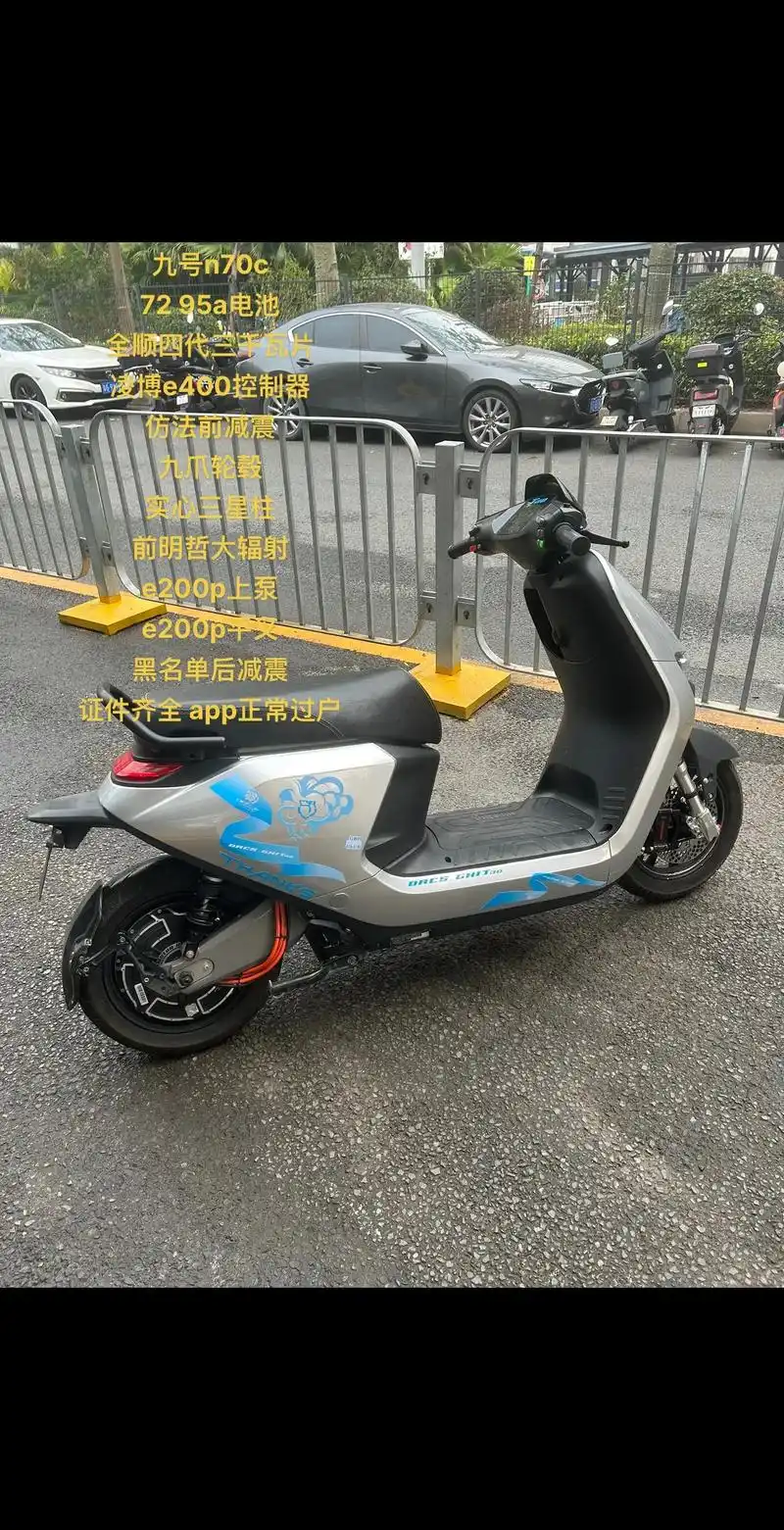 e200p上泵 e200p平叉 黑名单后减震 证件齐全 app正常过户#九号电动