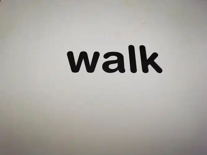 she can walk.