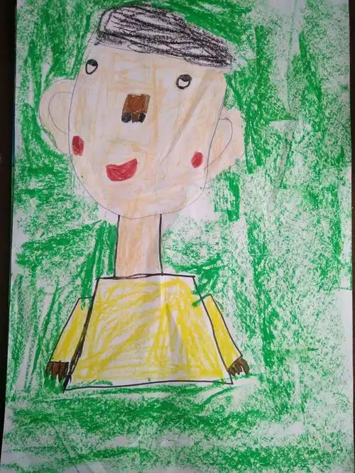 一年级孩子自画像