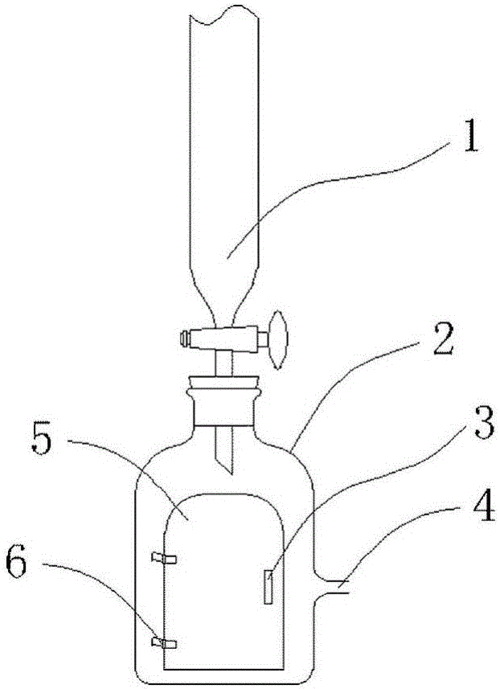 本技术属于实验用品 ,具体涉及一种色谱柱减压装置