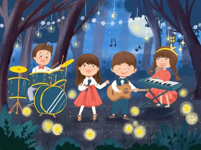 森林音乐会 - 白色图腾 - 原创作品 - 视觉中国(爱视觉)