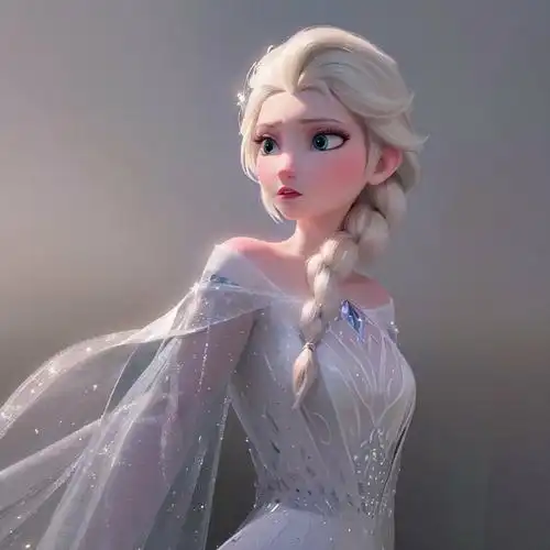 ai滤镜下的#冰雪奇缘#艾莎女王和安娜女王!太美了!