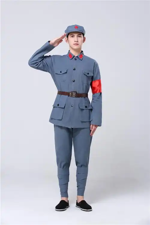 成人红军演出服八路军军装新四军红卫兵话剧表演解放军民族服装
