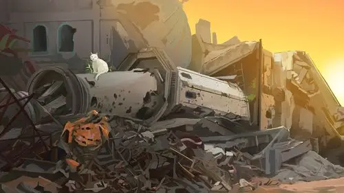 废墟|插画|插画习作|一条鸡腿 - 原创作品 - 站酷 (zcool)