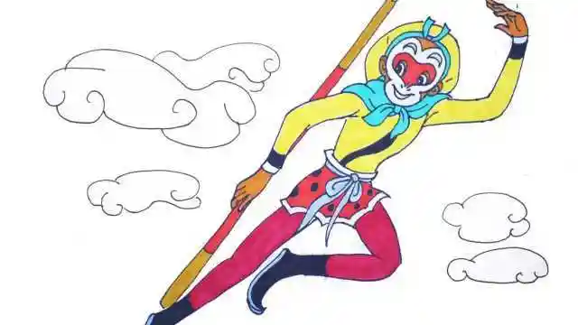 神笔简笔画齐天大圣孙悟空下集成人儿童绘画马克笔视频教程