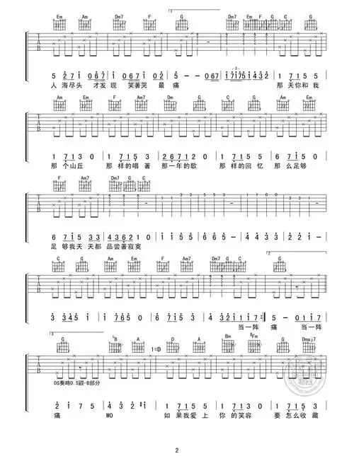 五月天知足吉他谱简单版