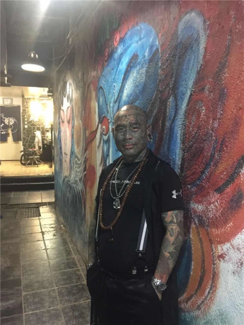 中国第一纹面人*汉阳纹身*户部巷纹身*