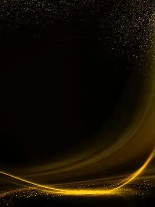 金色飘带黑色金光背景