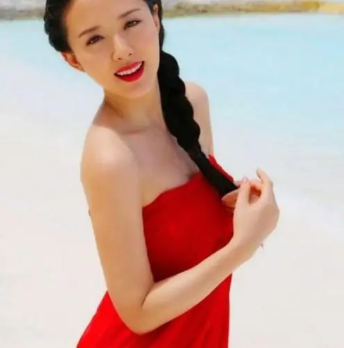 颜丹晨娇艳如花精致优雅眉目含情窈窕淑女美如画