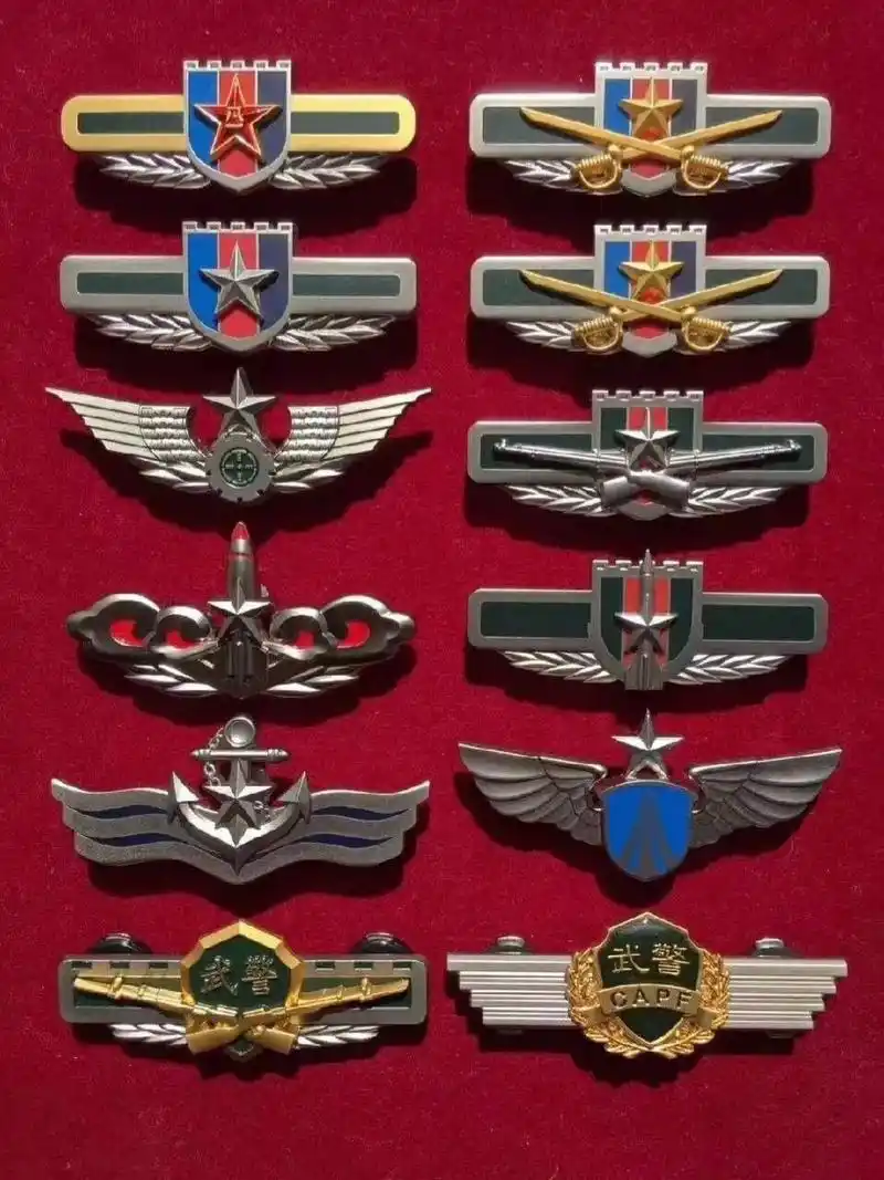 我军各军兵种的胸标 人民军队是一支非常优秀的队伍,同时也是培养人才