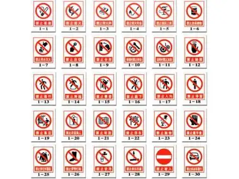 幼儿园警示标志简笔画