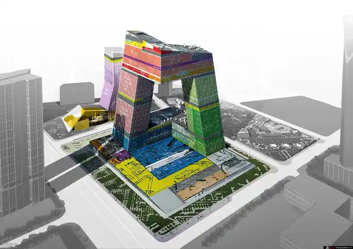 央视大楼透视图