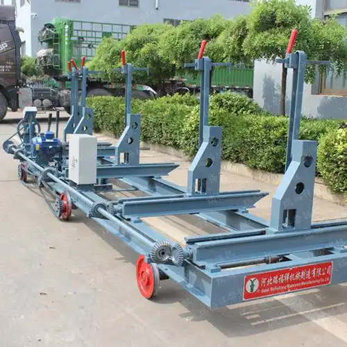 锯卡厂家河北带锯机木工跑车方木锯切全自动跑车半自动跑车卧式带锯机