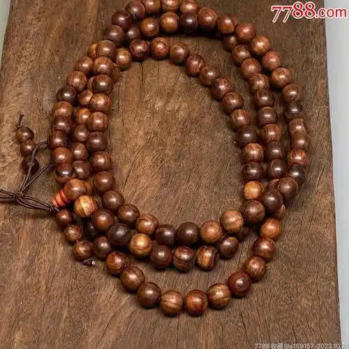 海南黄花梨佛珠108粒手链手串-价格:100元-au35720803-黄花梨手串