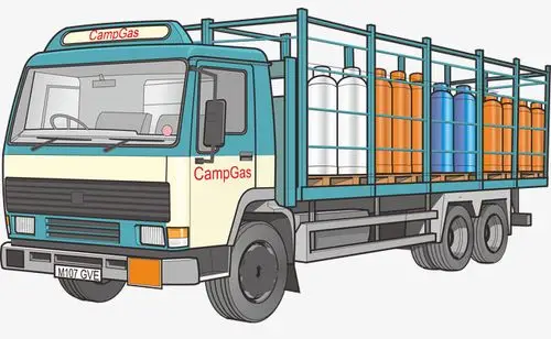 矢量大货车汽车卡通货车