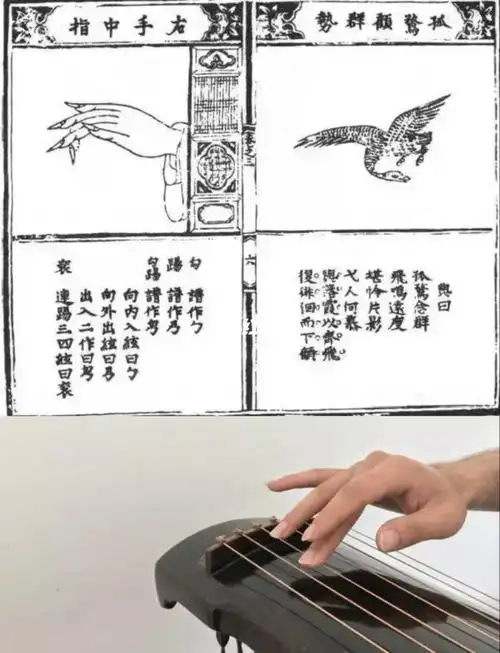 古琴笔记~右手四指八法_手势_古琴_传统文化_知识_艺术