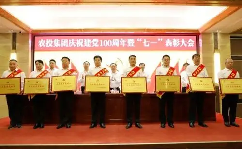 农投集团党委召开庆祝建党100周年暨"七一"表彰大会