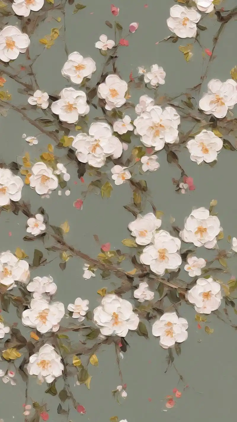 手机梅花壁纸图片9495唯美又高级