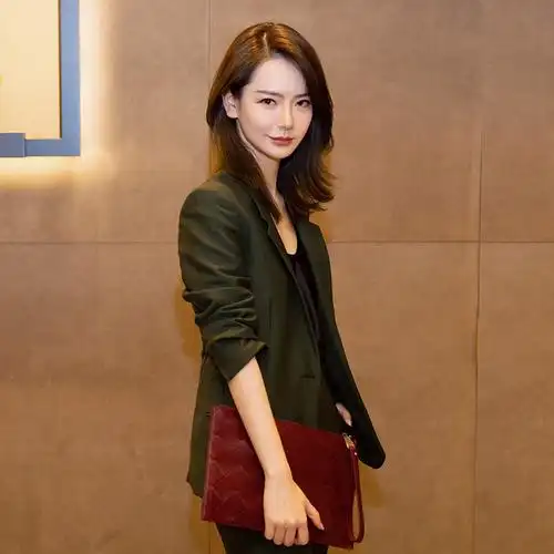 戚薇明星同款西装套装女韩版小香风尚西装