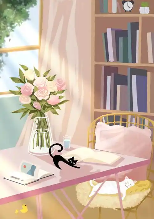 暖心治愈性插画