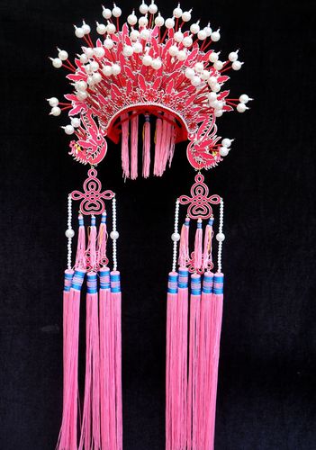 贺杨喻新款国潮 凤冠霞帔 新娘公主皇冠凤冠帽子 古装婚礼戏剧京剧