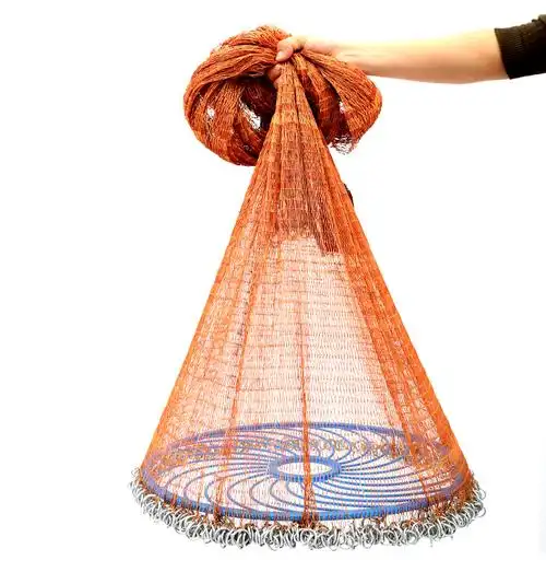 大飞盘式撒网美式渔网抛网手撒手抛网鱼网捕鱼自动易抛旋网甩神具