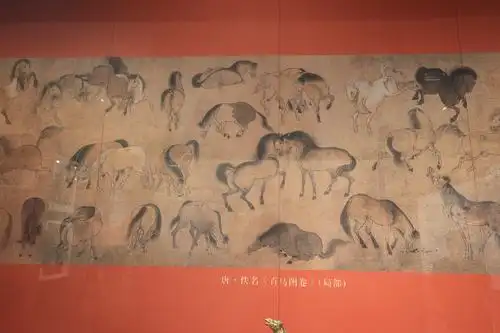 唐代所画百马图,神采奕奕.